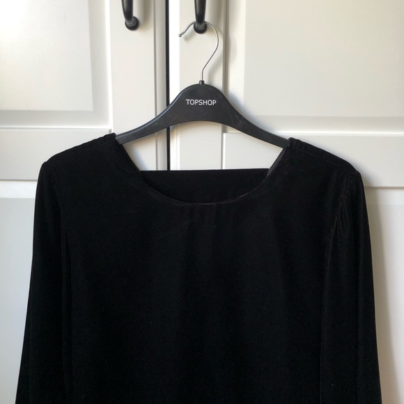 Topshop Velvet Knot Back Top - Picture 5 of 12